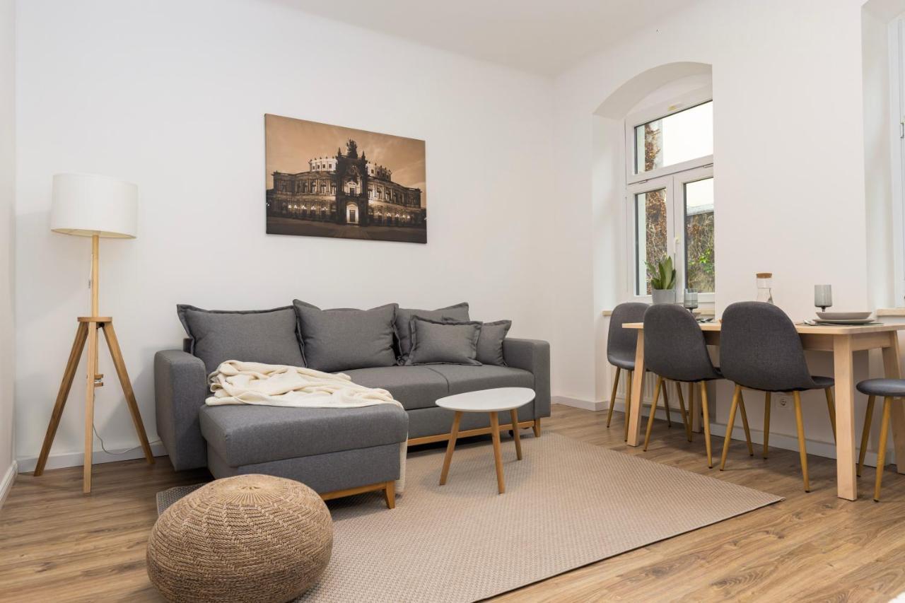 Design 2R Apartment Dresden Neustadt - Garten - Elbnahe - Airport Ngoại thất bức ảnh